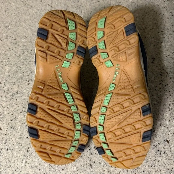 LL Bean Women’s Tek 2.5 Waterproof Trail Hiking Duck Boots Navy/Tan Size 6 EUC - Picture 8 of 9